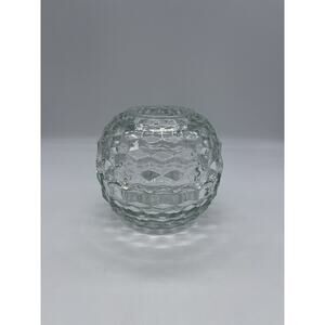 COLONY WHITEHALL Clear Glass Hurricane Centerpiece 2-Piece Fairy Lamp